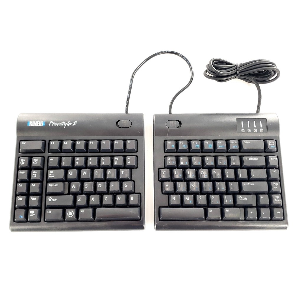 Kinesis Freestyle 2 KB800 Wired Keyboard Tested & Works